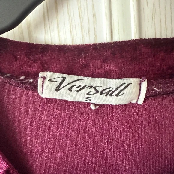 Purple Velvet Two-Piece Lounge Set - Picture 4 of 5